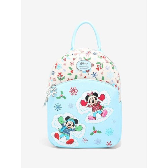 - ?Her Universe Mickey and Minnie mouse Snow Angels Mini Backpack main image 3